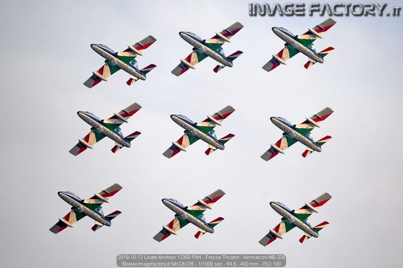 2019-10-12 Linate Airshow 12380 PAN - Frecce Tricolori - Aermacchi MB-339.jpg